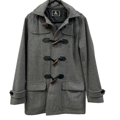 JACK LONDON DUFFLE COAT WITH HOOD. SIZE M