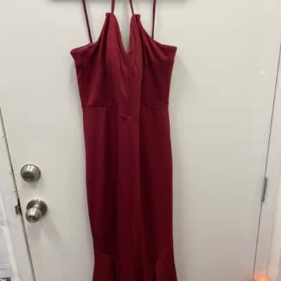 Bariano Womens  Size 14 Maxi Dress Maroon 