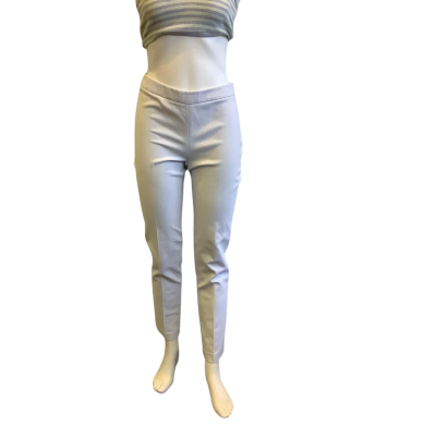 Saba Women's Size 8 Slim Fit Ankle Length Pant Light Grey 