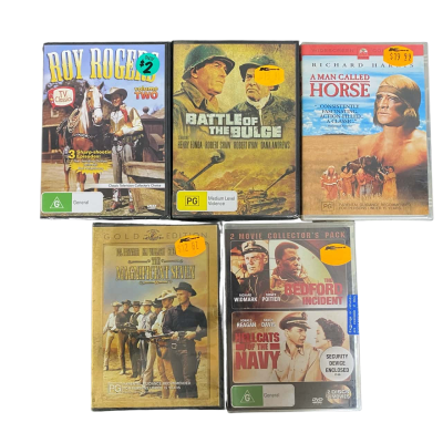 Assorted DVDs x 5 Bundle (Sealed)
