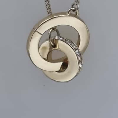  Basque Womens Gold Tone Necklace 