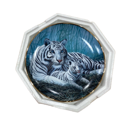 Franklin Mint - White Tiger Decorative Plate By Micheal Matherly 