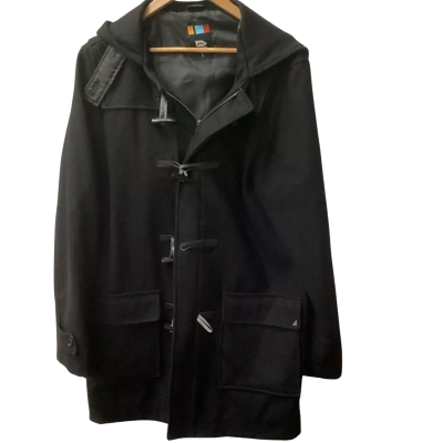Rusty Womens  Size L Duffle Coat Black  HA