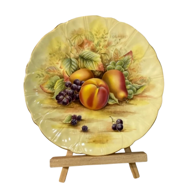 Vintage Aynsley Orchard Gold Crocus Wall Plate