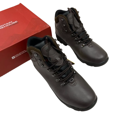 Brand New - Mountain Warehouse - Mens Latitude Extreme Vibram Waterproof Leather Boots - Size 11UK - Brown (RRP $299.99)