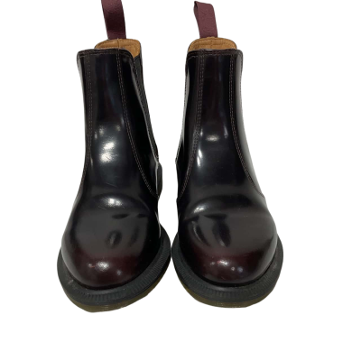 Dr MARTEN - Flora Cherry Red Arcadia Leather Chelsea Boots Size 5