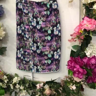 Alannah Hill Womens  Size 8 Blue / Floral / Purple 