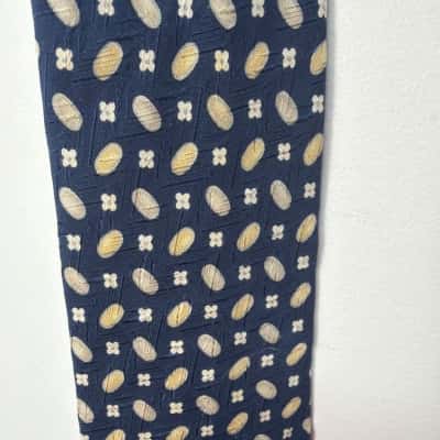  Silk Mens Ties Navy Blue 