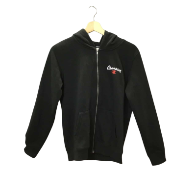 Kids Size 16 Black And White Champion Hooded Jacket