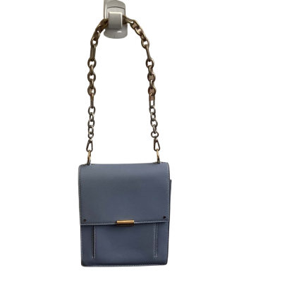 Charles & Keith Womens Chain Link Strap Small Handbag Blue 