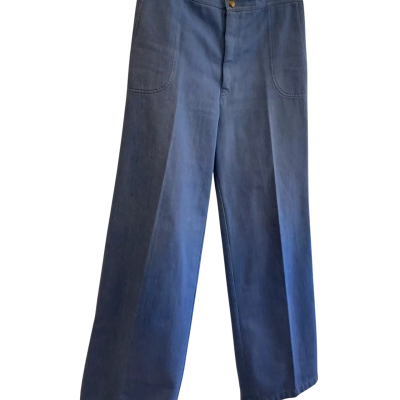 “Fletcher Jones” Mens denim pants - vintage- Size M / S denim blue