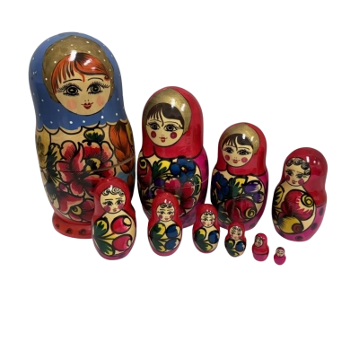 10 Stacker Babushka Doll Set
