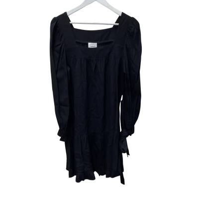 Seed Womens  Size 10 Babydoll Long Sleeve Dress - Black  
