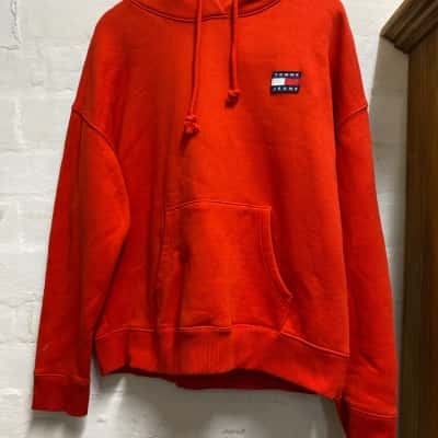 Tommy Jeans Mens  Size L Hoodie Red 