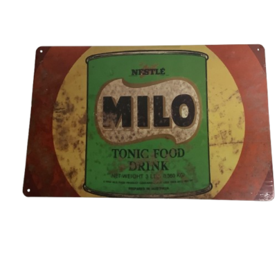 Brand New Milo Metal Man Cave Aussie Car Sign #2270-1-pp