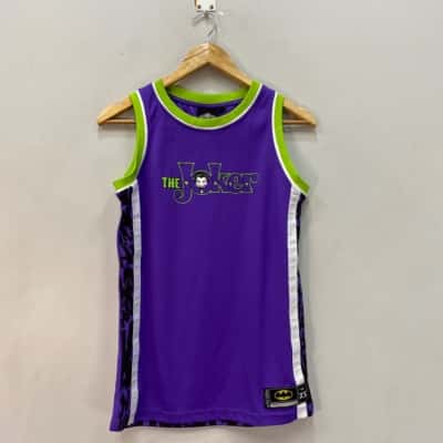  Movie World “The Joker” Singlet Size XS Green / Purple 