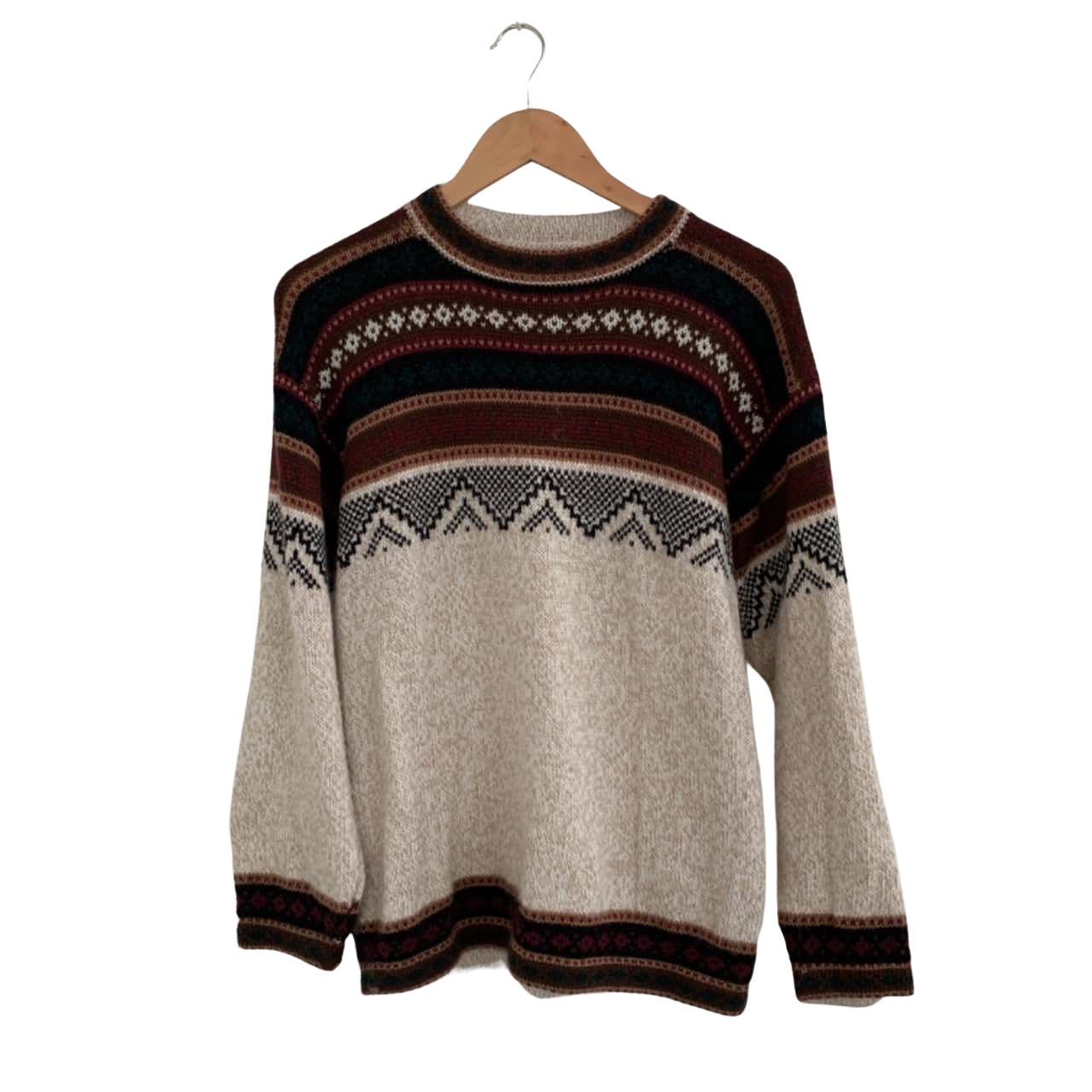 19315 Patterned Jumper - Brown