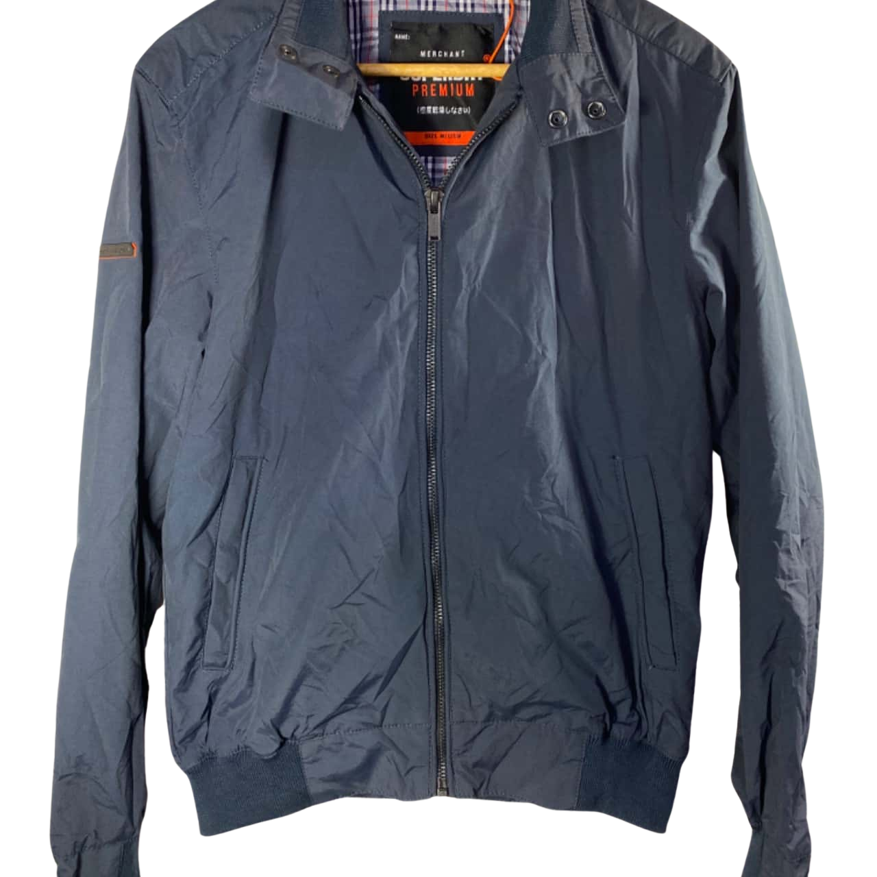 Superdry Mens Size M Bomber Jacket Blue (s)