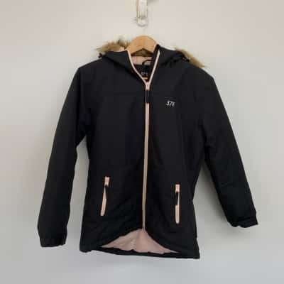 37 Degree South Black Winter Snow Jacket Size 14 