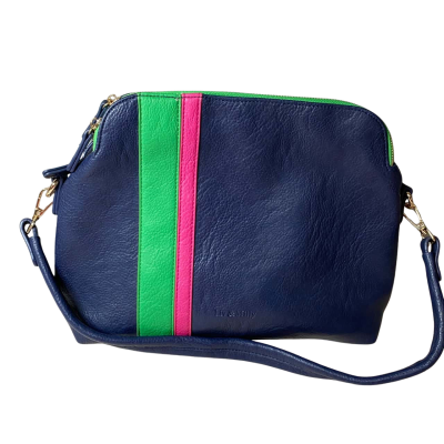 Liv+Milly Large Leather Crossbody Bag