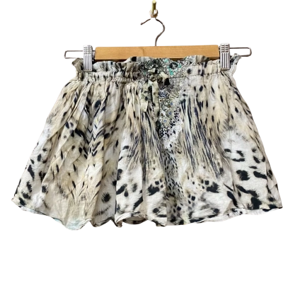 Camilla Womens Size 6 Leopard Print Mini Skirt  