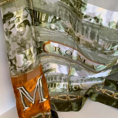 ROMA Italy Souvenir Scarf - Oversized Square 1m x 1m