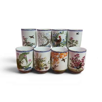 Franklin Porcelain Tea cup collection 8 