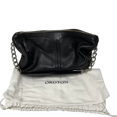 Oroton Womens Handbag Black  