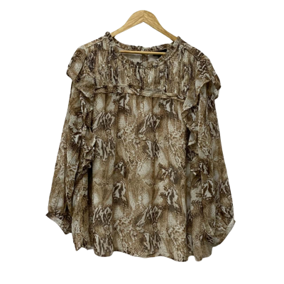 beme Womens  Size 20 Blouse Animal print 