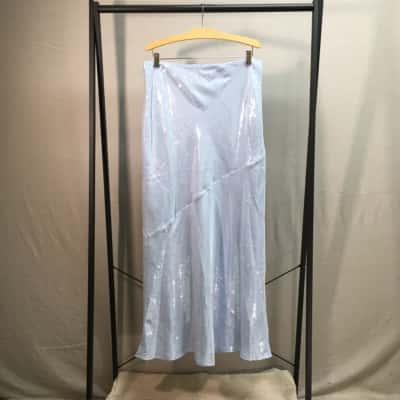 Pepper Mayo  Womens  Size 14 Maxi Skirt Blue 