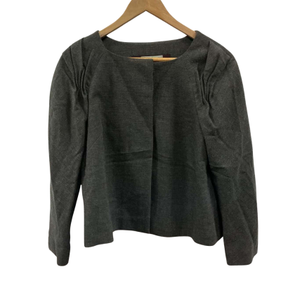 Veronika Maine Womens  Size 10 Long Sleeve Top Grey 
