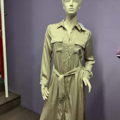 Witchery Womens safari trench dress Beige size 10