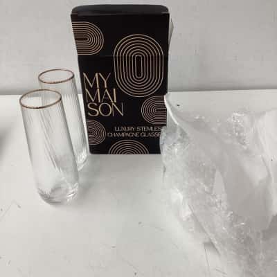 My Maison luxury stemless Champagne glasses 