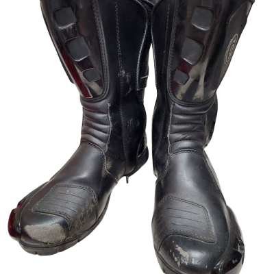  TCX Mens Size 40 Black Motorbike Boots