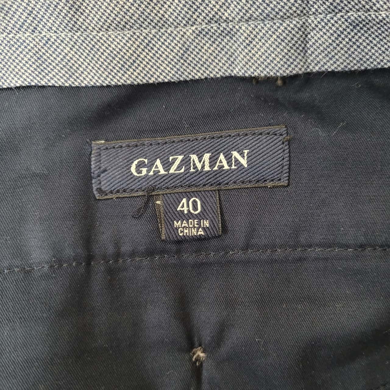GAZMAN Mens Size 40 Grey Pants