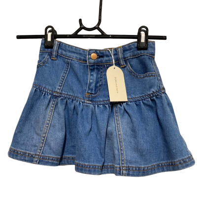 Forever New Girls Denim Frill Skirt size 4-5