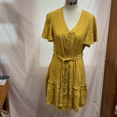 Dream House Womens  Size 14 Casual Dress Mustard 