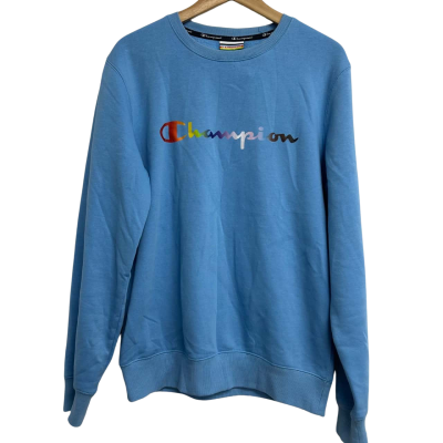 Champion Mens Size S Blue Crew Neck Jumper  