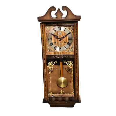 Fully Working 31 Day Chiming Pendulum Clock Made In Korea Measurements: 74cm Height x 28cm Width x 13cm Depth
