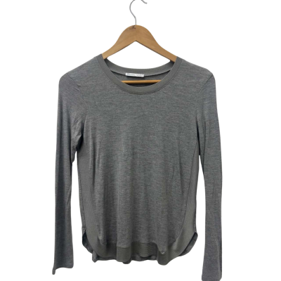 Zara Womens  Size S Long Sleeve Top Grey 