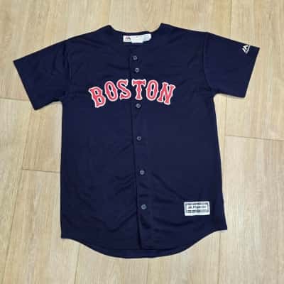 Majestic - Major League Baseball Boston - Genuine Merchandise Jersey - Kids Size L/12-14