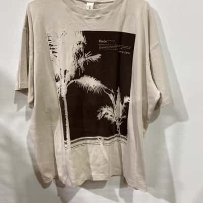 Lorna Jane Womens  Size XL Short Sleeve Shirt Beige 