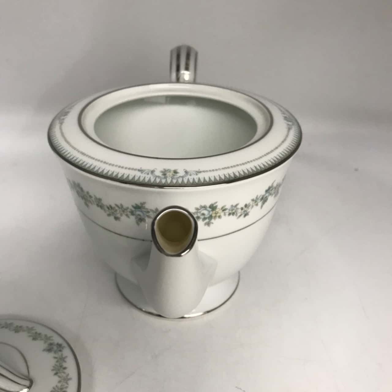 Noritake China Teapot + lid 6011 Norwood US Design Pat. 187146.(s)
