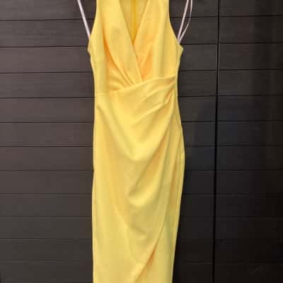 Sheike Womens  Size 8 Yellow Cocktail Dress (8)