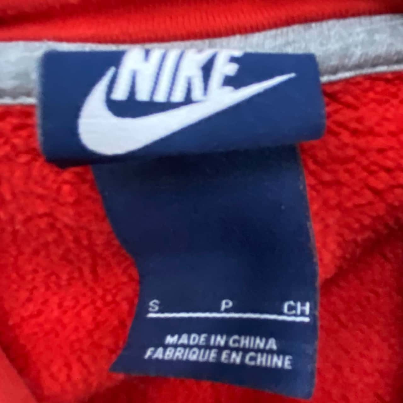 nike hoodie red tag