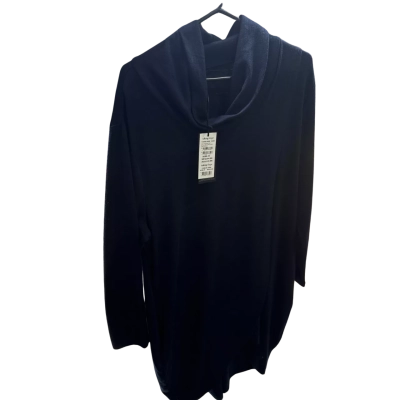 Taking Shape Womens  Size M Dark Indigo Long Into The Blues Top