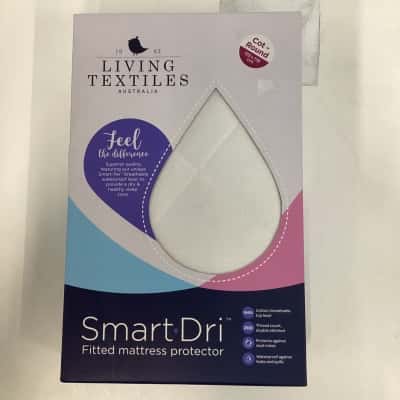 NEW - Living Textiles Smart Dri Fitted Mattress Protector