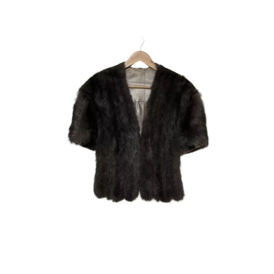 Vintage Fur Stole One Size Brown 