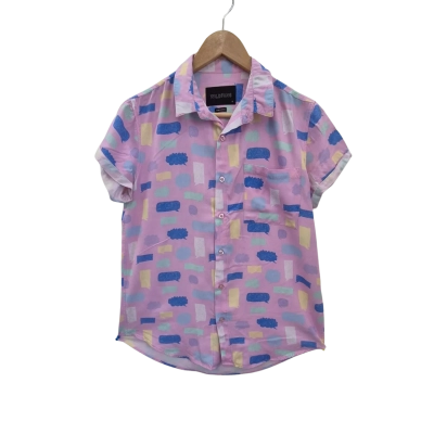 WILDFANG Womens  Size XS Short Sleeve Shirt Pattern / Pink  