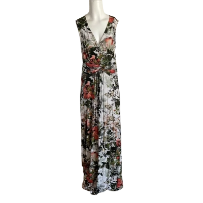 Monsoon Womens  Size 12 Floral Sleeveless Floor Length Maxi Dress  
